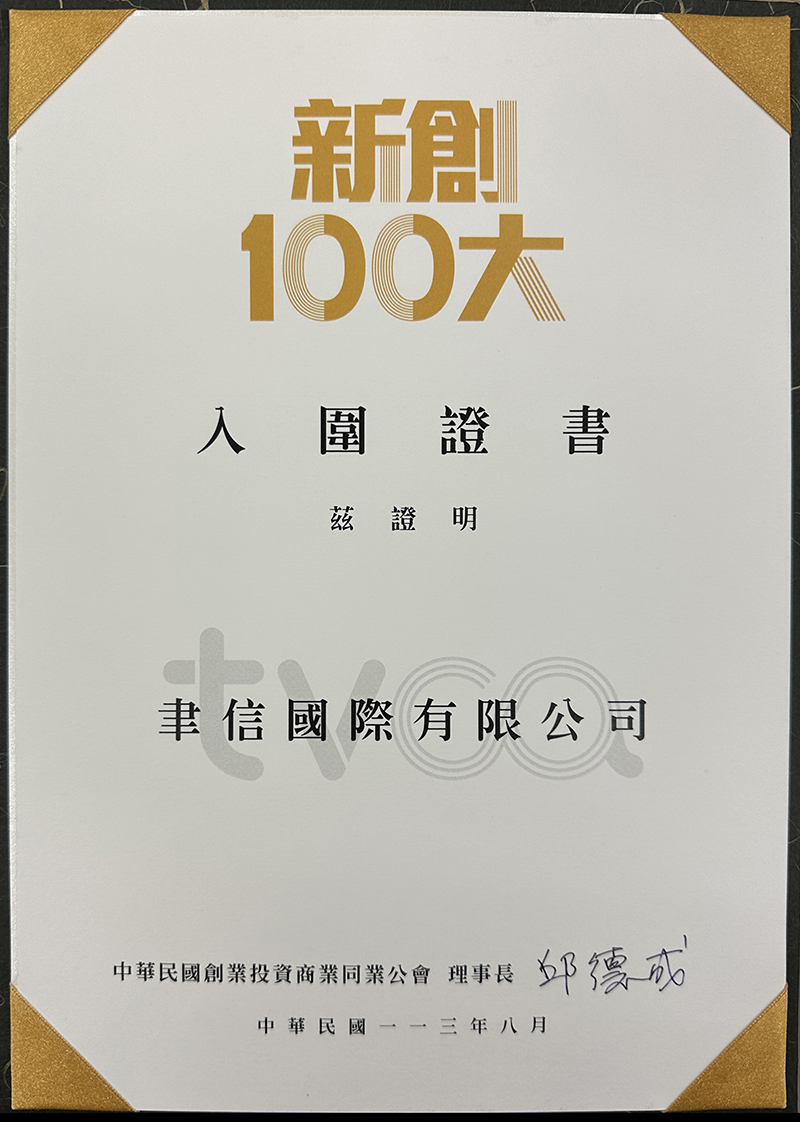 2024.8 新創100大